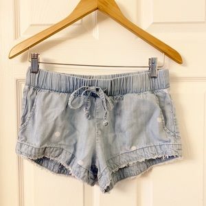 Cloth & Stone Anthropologie | Chambray Shorts | XS